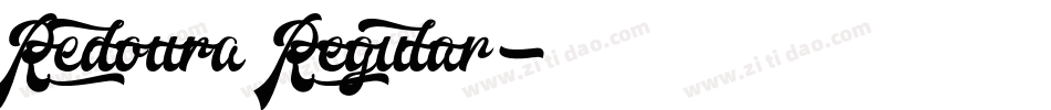 Redoura Regular字体转换
